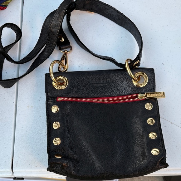 Hammitt Black Crossbody Bag with Gold Details Dustbag included - Picture 3 of 7